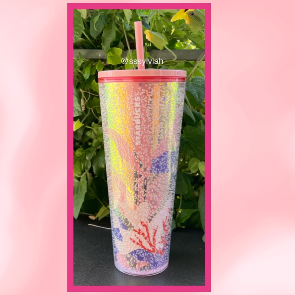 Starbucks Pink Coral Reef Tumbler